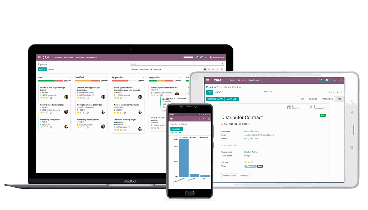 odoo multiple devices