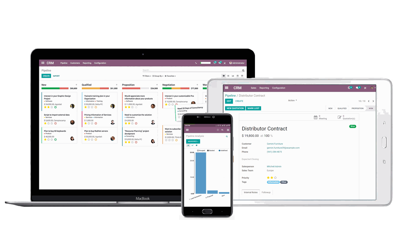 odoo multiple devices