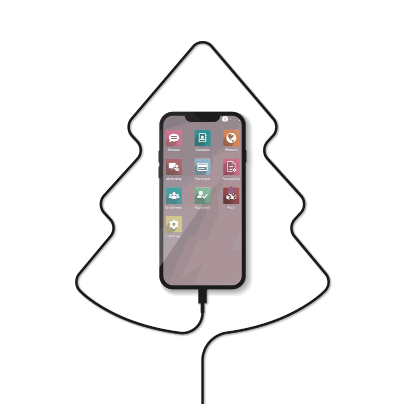 Odoo 13 demo on phone